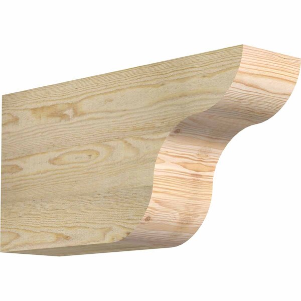 Ekena Millwork Carmel Rough Sawn Rafter Tail, Douglas Fir, 6"W x 12"H x 24"L RFT06X12X24CAR00RDF - main